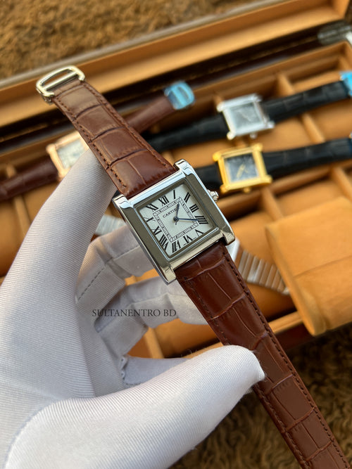 Cartier New Arrival Leather Belt Watch (Quartz)