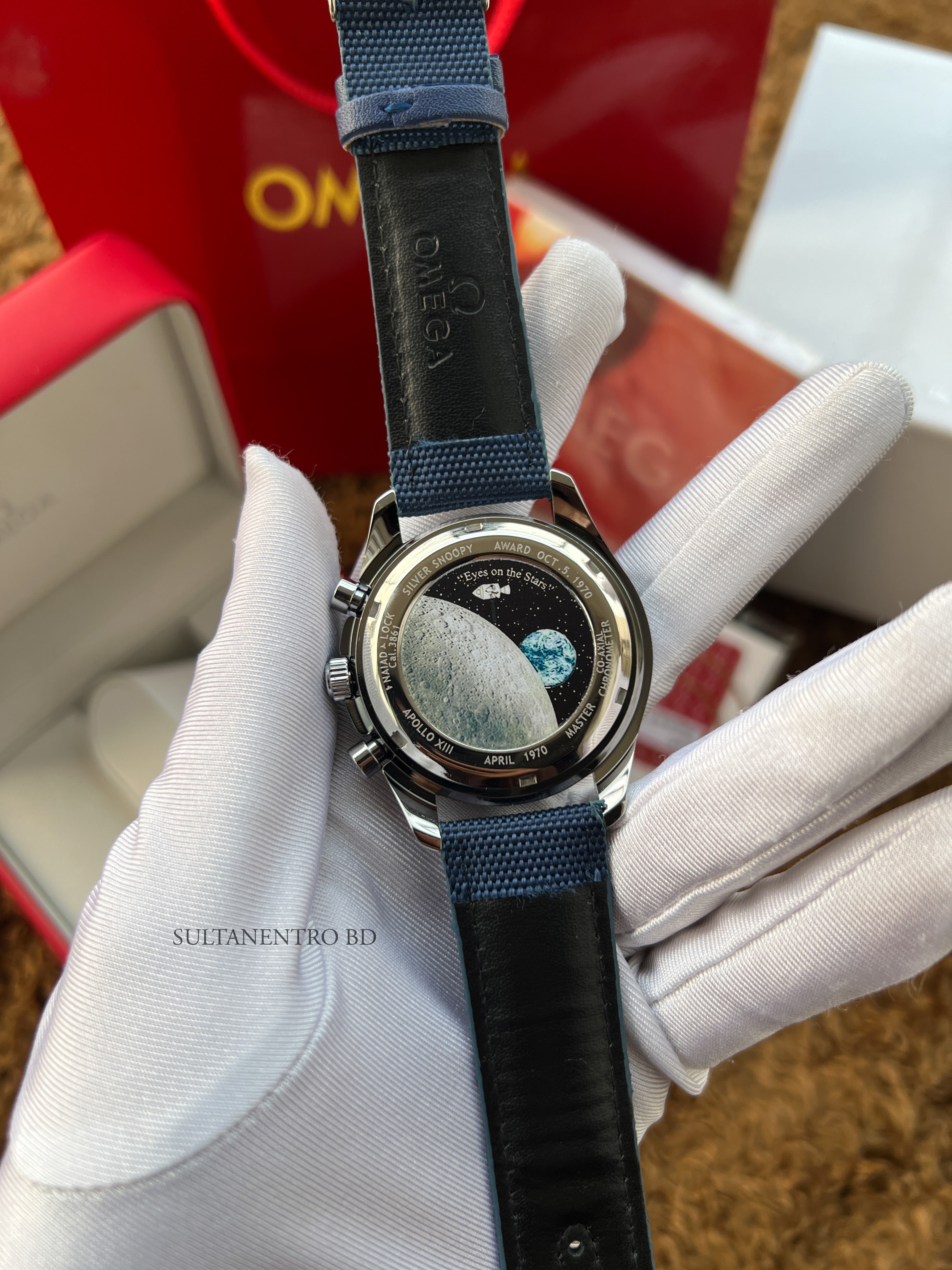 Omega Speedmaster 50th Anniversary Snoopy Edition Active Chronograph Watch