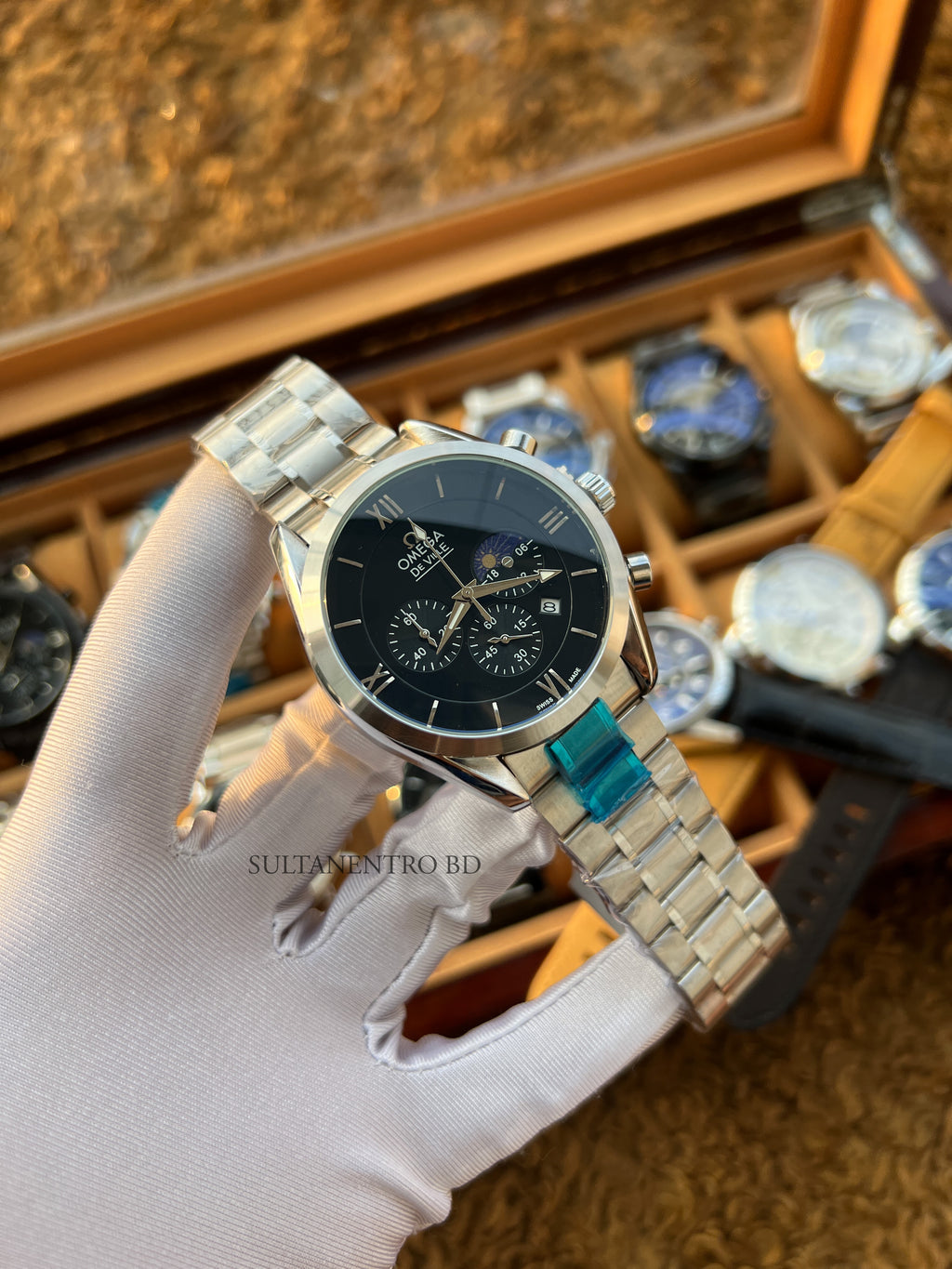 Omega De Ville Active Chronograph Watch (Moonphase Active)