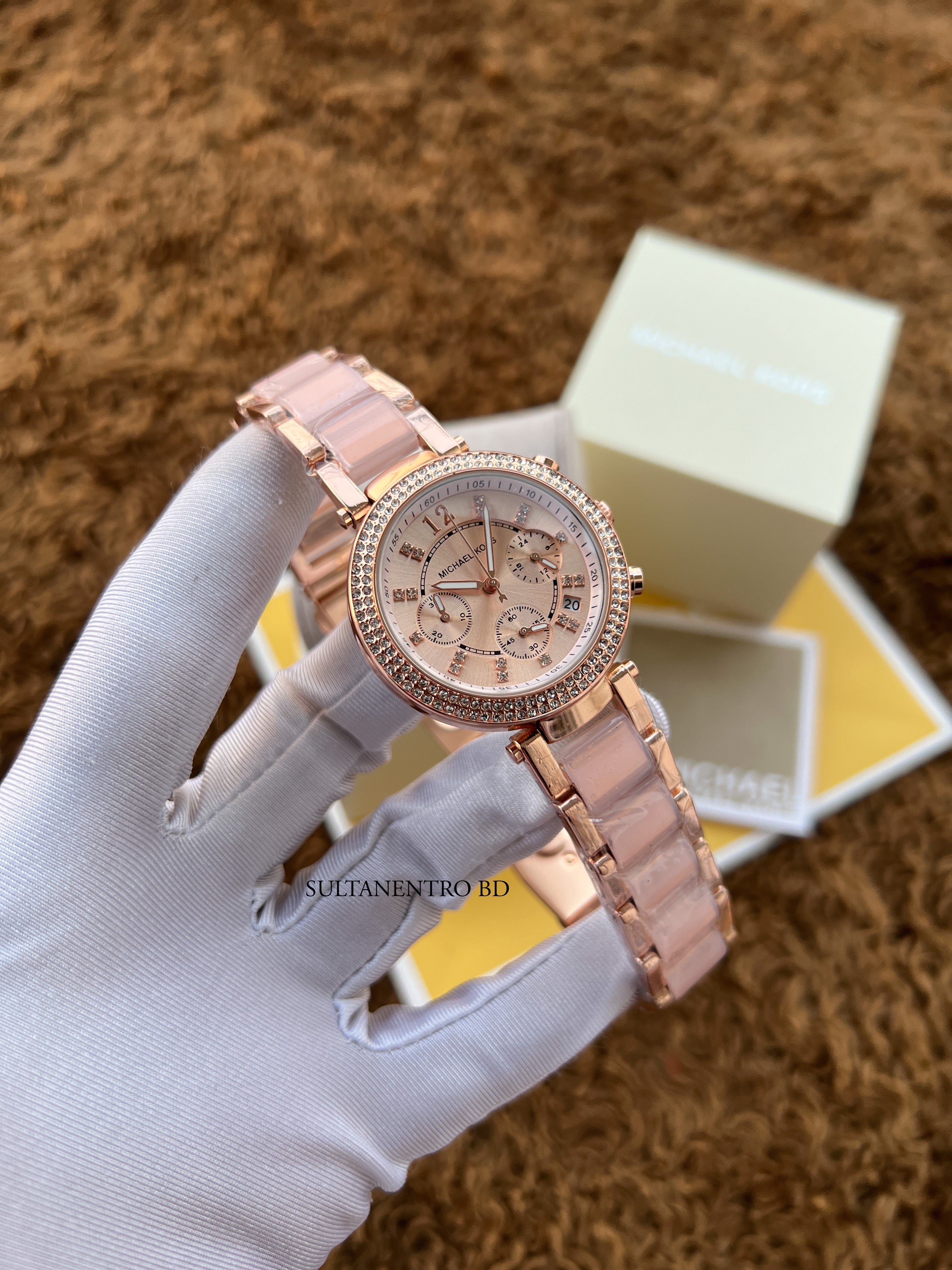 Michael Kors Active Chronograph Female Watch (Brand box Included)