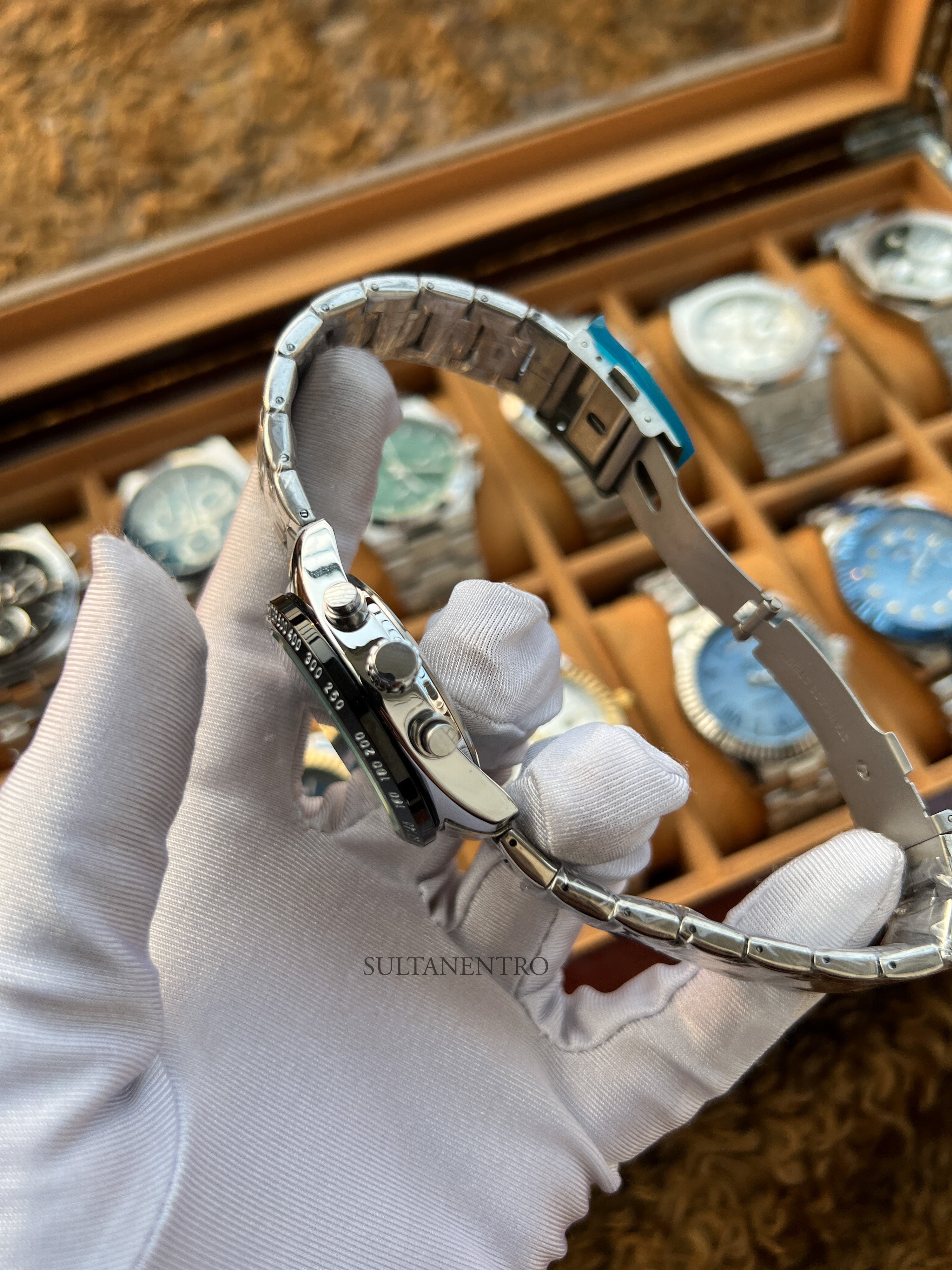 Seiko X Panda Dial Chronograph Watch