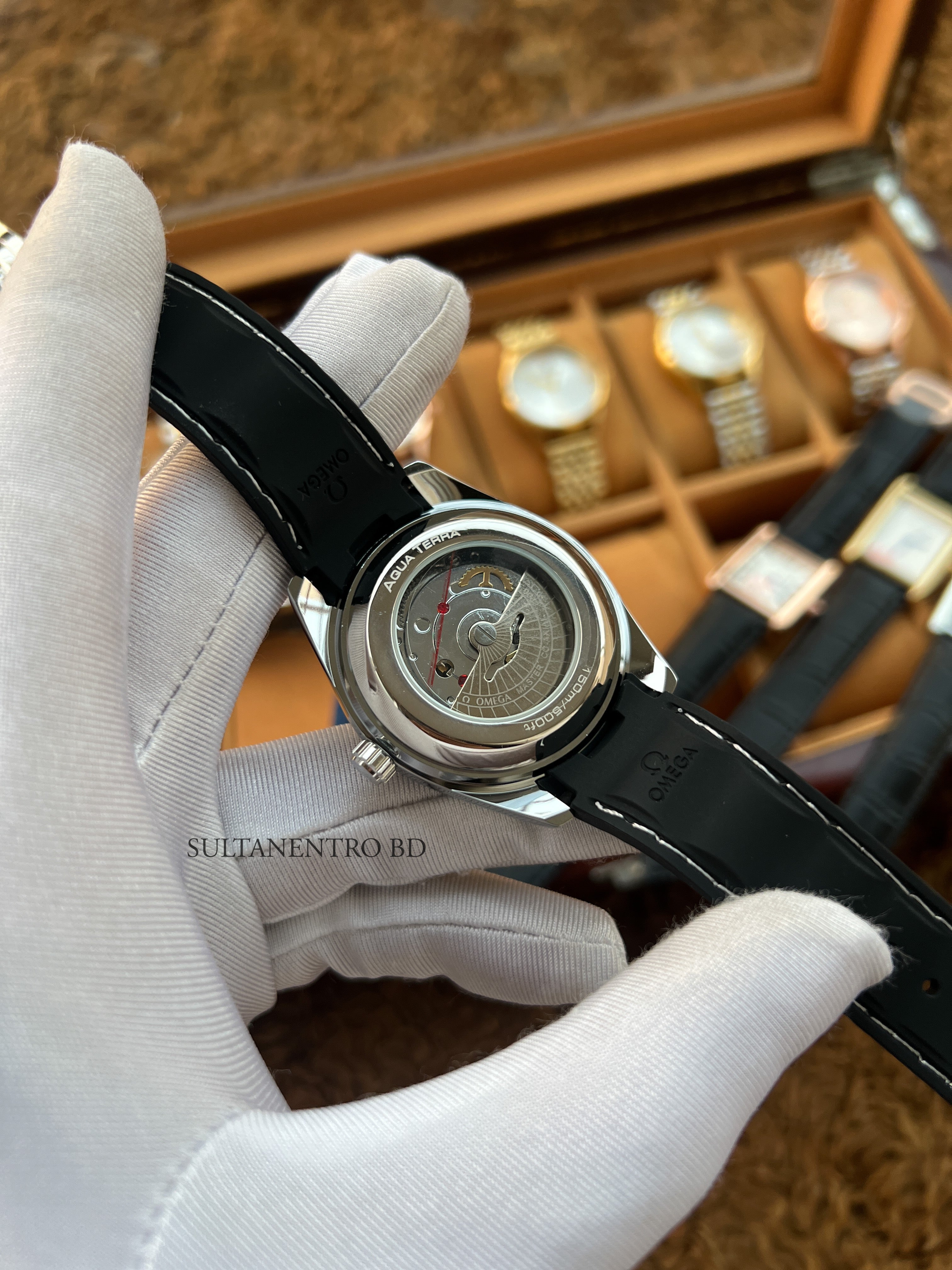 Omega Aqua Terra World Timer Watch (Sweep Movement)