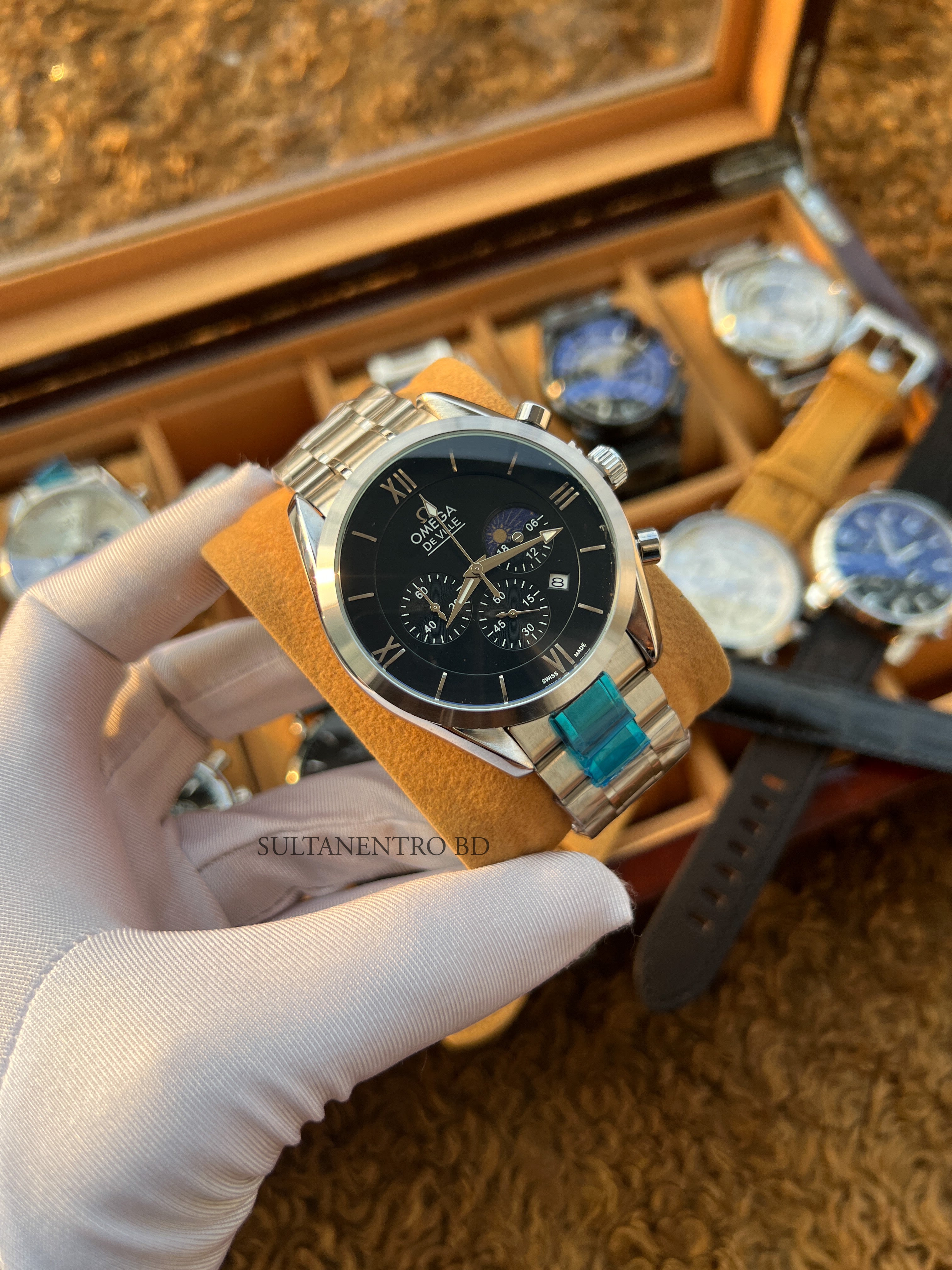 Omega De Ville Active Chronograph Watch (Moonphase Active)
