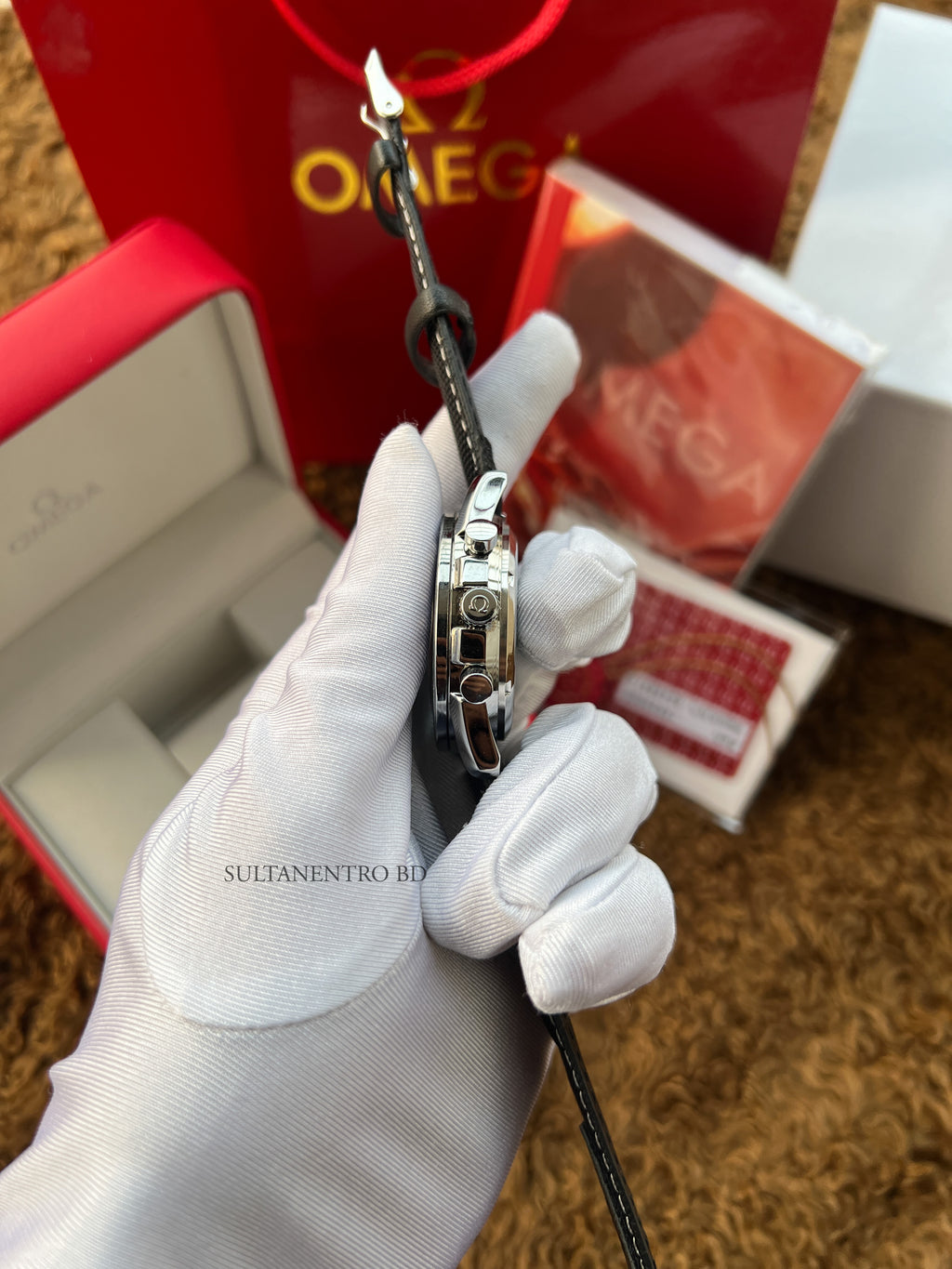 Omega Speedmaster 50th Anniversary Snoopy Edition Active Chronograph Watch