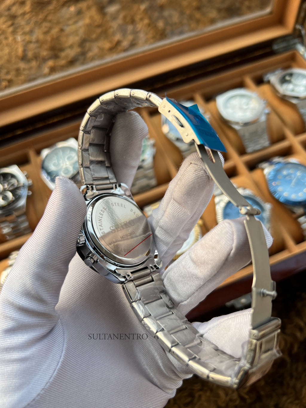 Seiko X Panda Dial Chronograph Watch